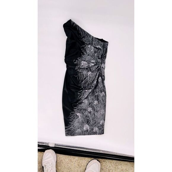 London times one shoulder cocktail evening dress  size 2P - Picture 3 of 16